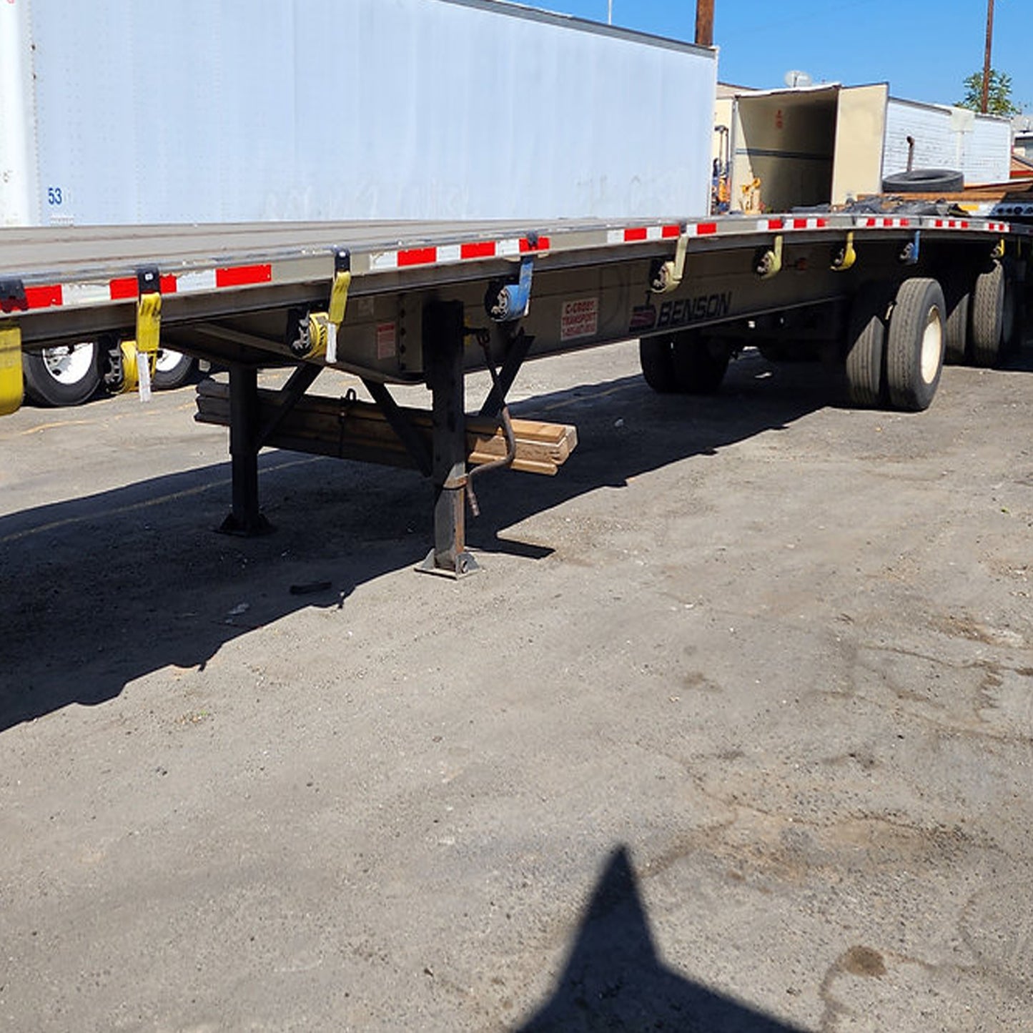 2012 53' Benson Flatbed trailer spread axle
