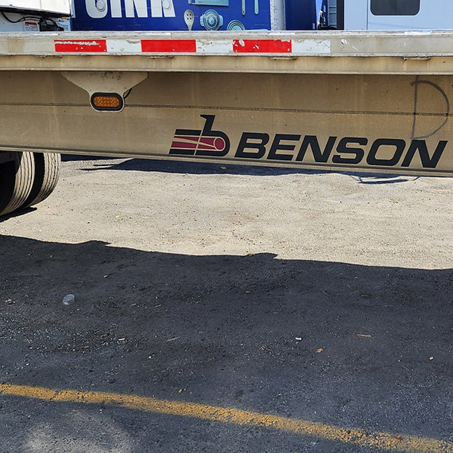 2012 53' Benson Flatbed trailer spread axle